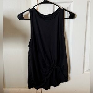 DYI Black Twist Front Tank Top